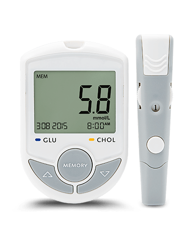 Bluetooth Blood Glucose and Cholesterol Meter