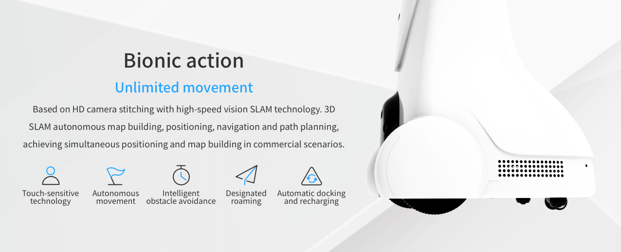 Intelligent Telepresence Robot : SIFROBOT-2.0 With 200² Laser Navigation Area  Bionic action