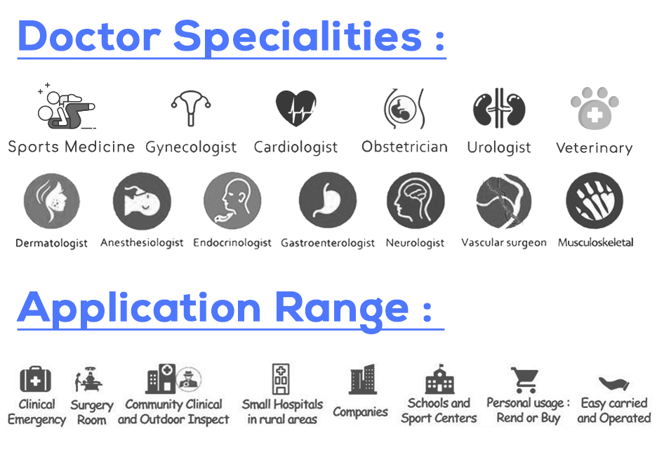 Color Doppler Double Head WiFi Ultrasound Scanner Micro Convex &amp; Linear SIFULTRAS-5.45 application