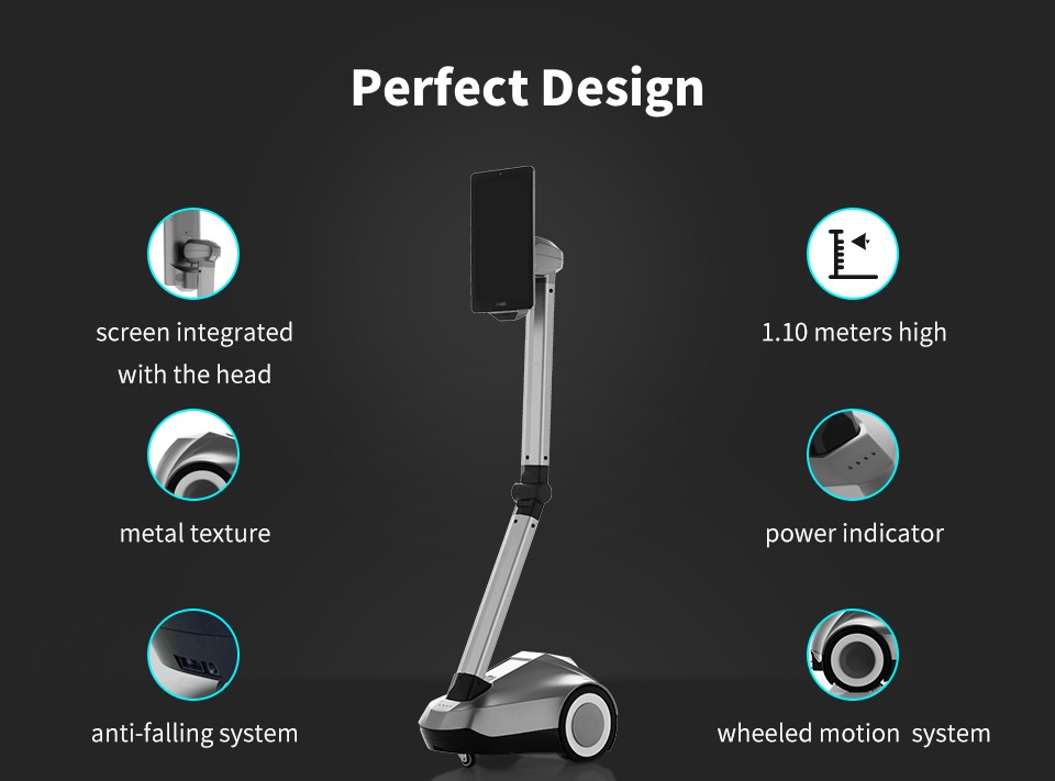 Remote Control Telepresence Robot SIFROBOT-4.1 With Face And Speech Recognition perfect design