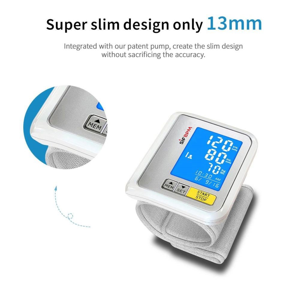 FDA Accurate Wrist Blood Pressure Monitor SIFBPM-3.2 design