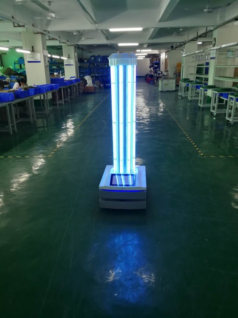 Autonomous UVC Disinfection Robot: SIFROBOT-6.53 UV light