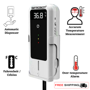 Temperature Detector with Automatic Disinfectant Dispenser: SIFCLEANTEMP-1.4