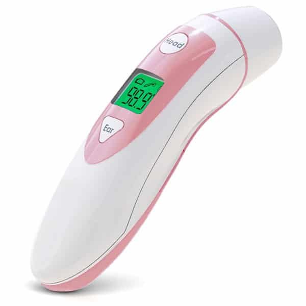 5 x SIFTHERMO-2.21B: Bluetooth Ear and Forehead Infrared Thermometer Non-contact thermometer Pink