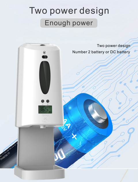 Hand Sanitizer Dispenser &amp; Temperature Checker: SIFCLEANTEMP-1.3 power