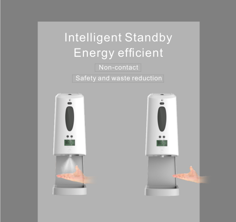 Hand Sanitizer Dispenser &amp; Temperature Checker: SIFCLEANTEMP-1.3 efficient