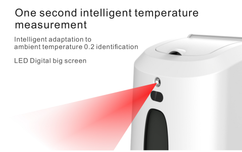 Temperature Detector with Automatic Disinfectant Dispenser: SIFCLEANTEMP-1.4