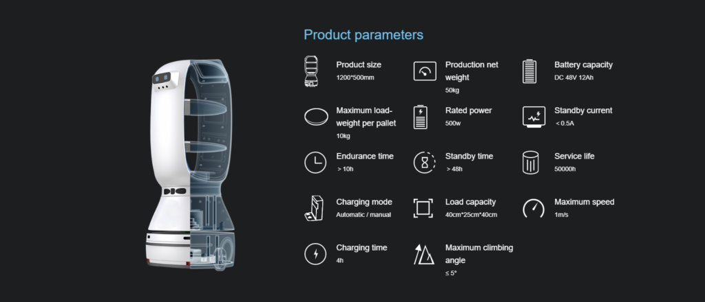 Autonomous Delivery Robot: SIFROBOT-6.21 parameters