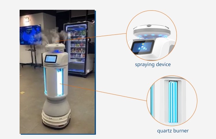Intelligent Autonomous UVC Disinfection Robot: SIFROBOT-6.56 spray