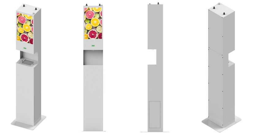 Sanitizer Dispenser og håndledstemperaturdetektor: SIFCLEANTEMP-1.1 størrelse