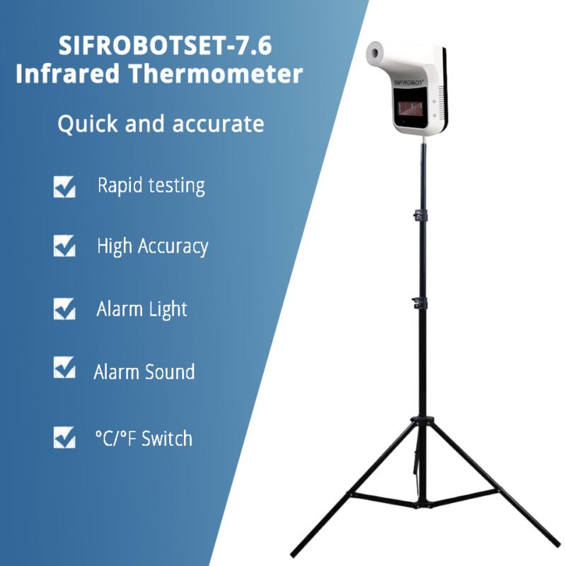 Termometer inframerah yang dipasang di dinding Bluetooth: SIFROBOTSET-7.6