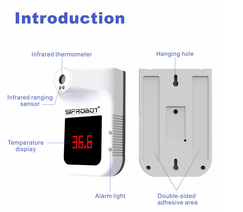 Intelligent Infrared Wall-Mounted Thermometer