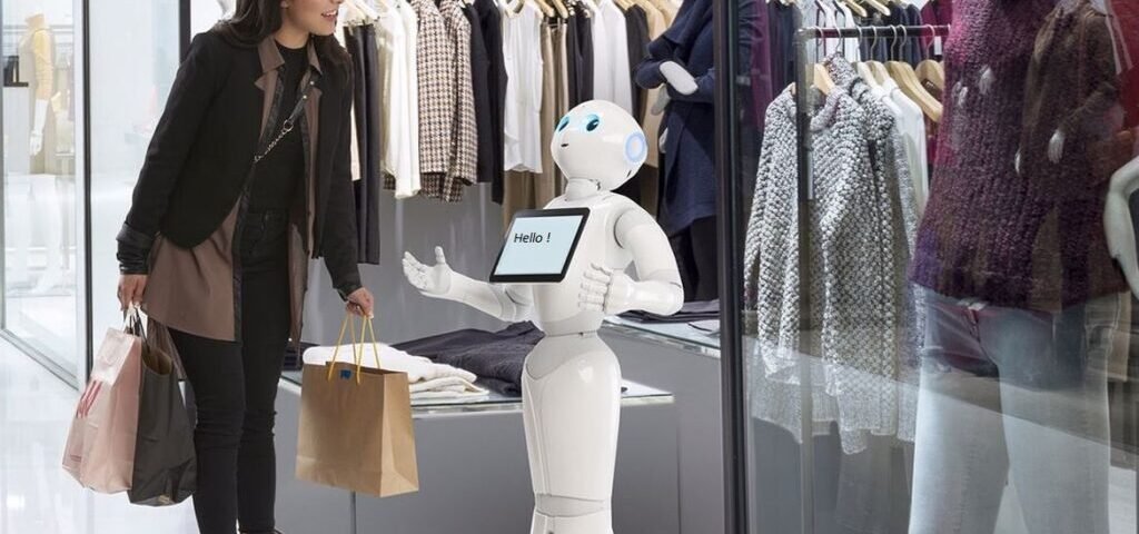 Telepresence Robots in Shopping Malls