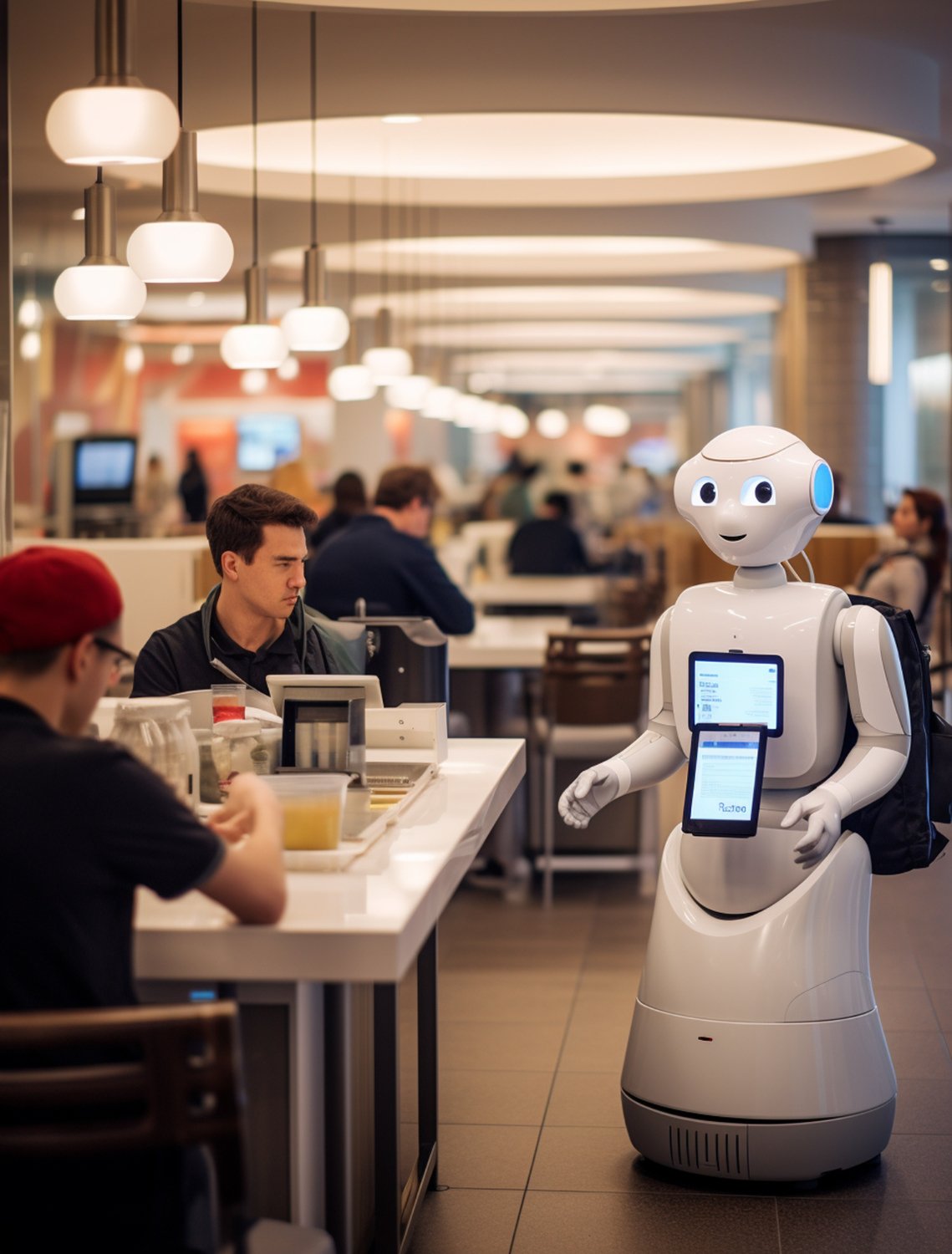 Telepresence Robots at Restaurants